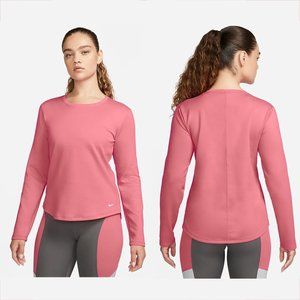 Long Sleeve Pink / Coral Thermal Top With Side Slit